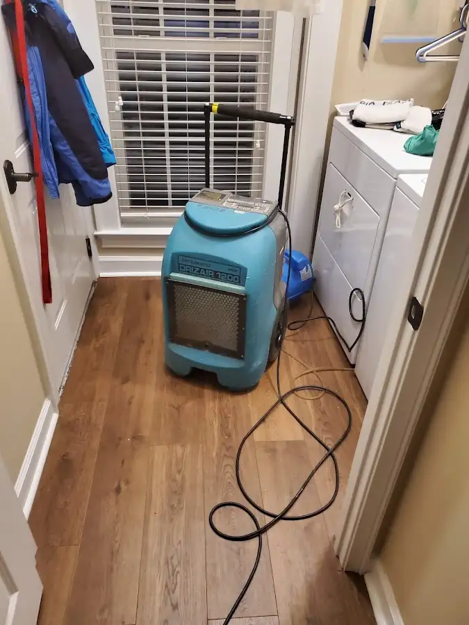 Commercial dehumidifier deployed for Flood Damage Cleanup in Southeast